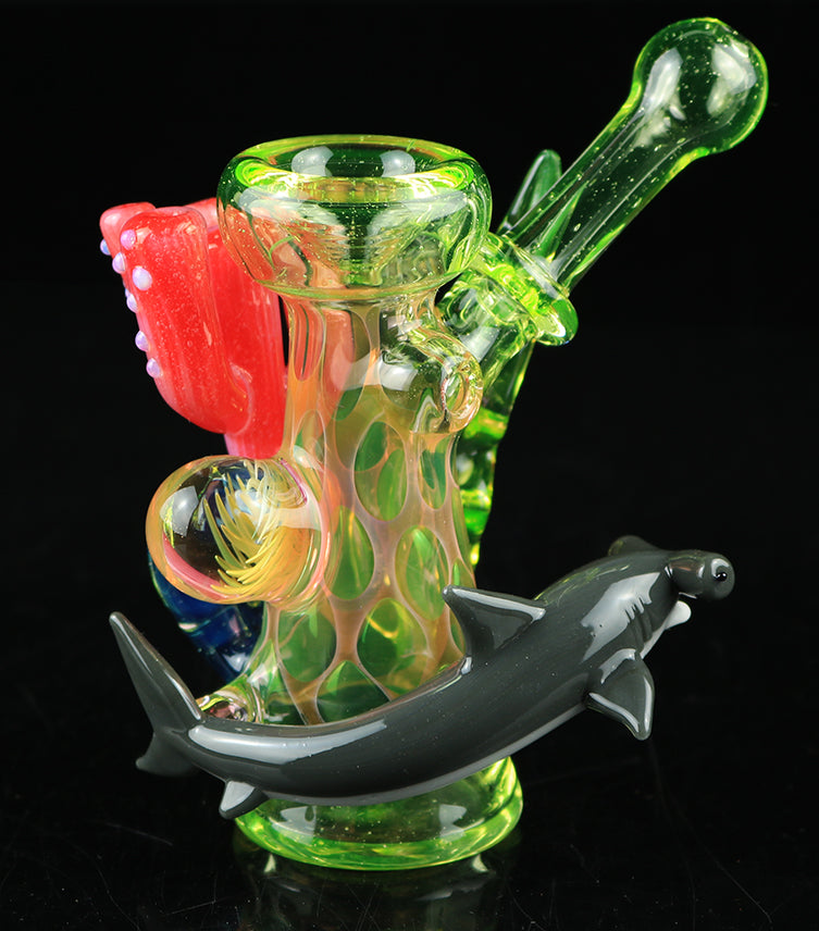 Glow in the dark sea life dry pipe by, Burtoni