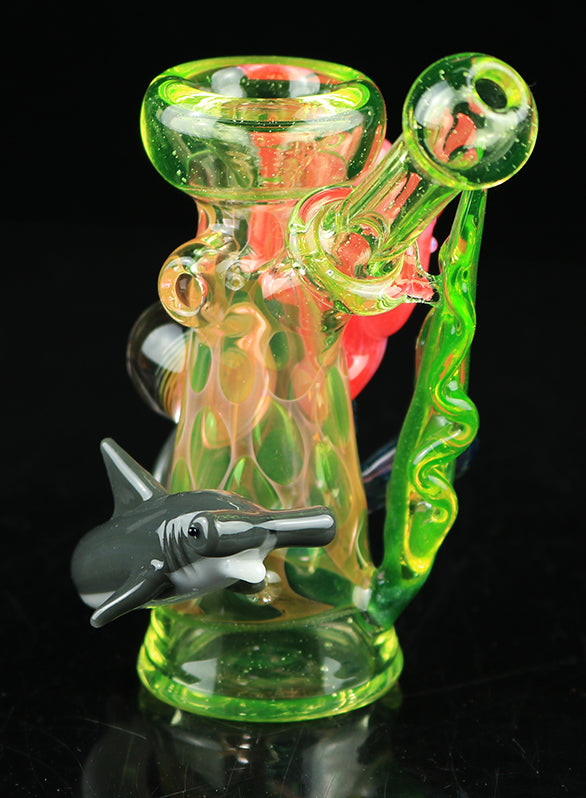 Glow in the dark sea life dry pipe by, Burtoni