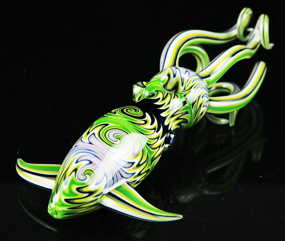 Cephalopod Dry Pipe made by Burtoni and Glass by Mouse