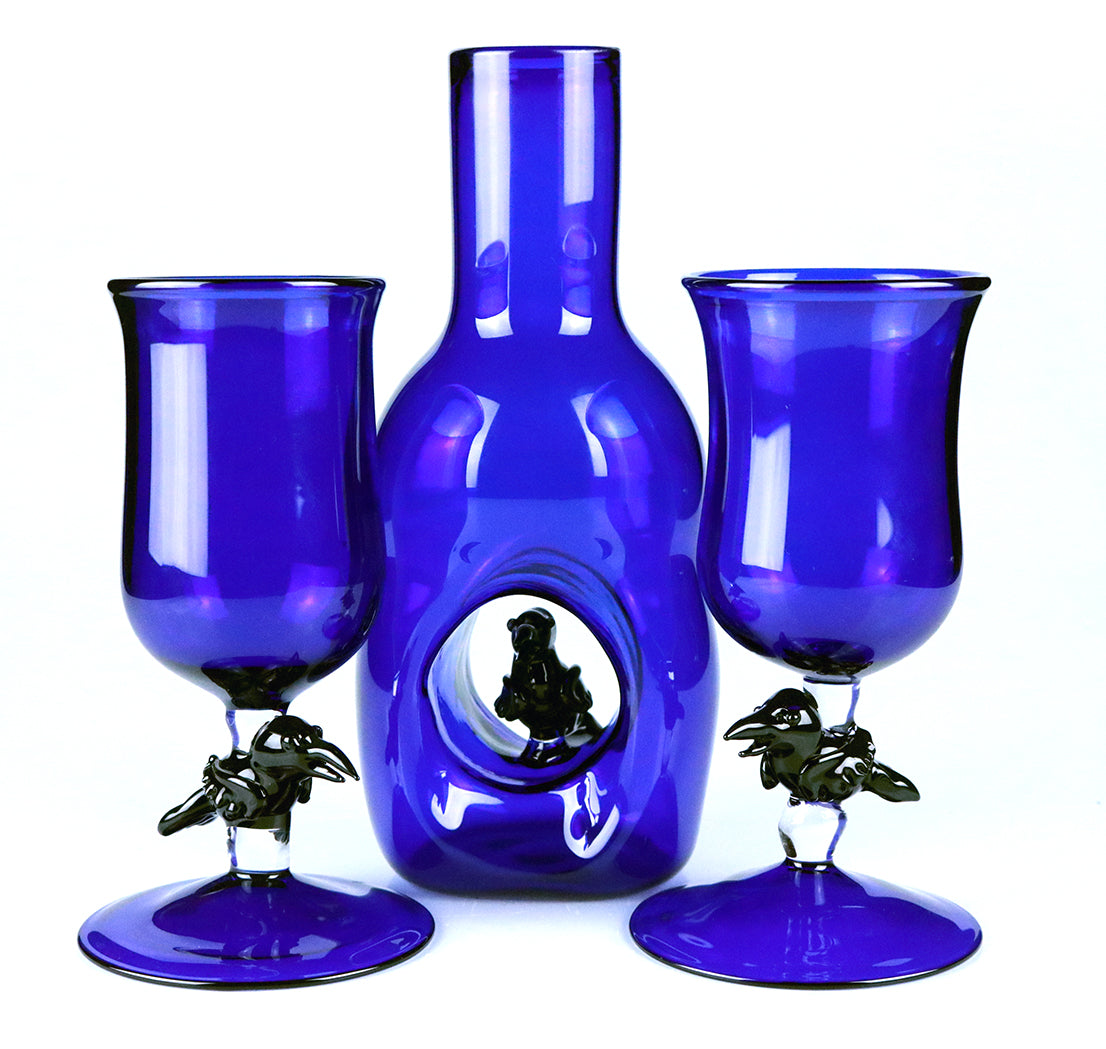 Cobalt Crow Wine Set