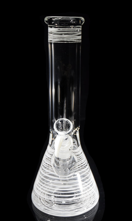 Beaker Bong 12" with color by, Phil Sundling