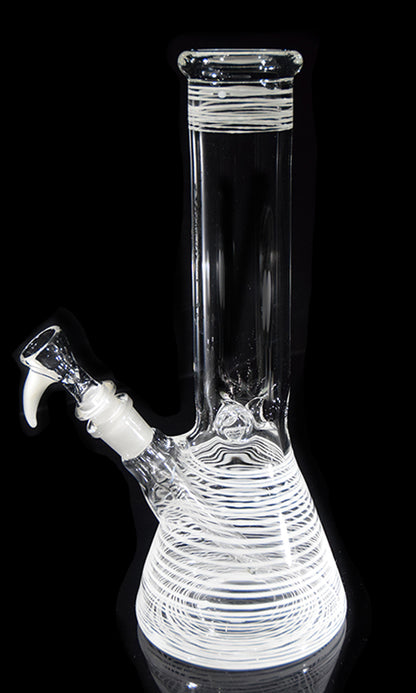 Beaker Bong 12" with color by, Phil Sundling