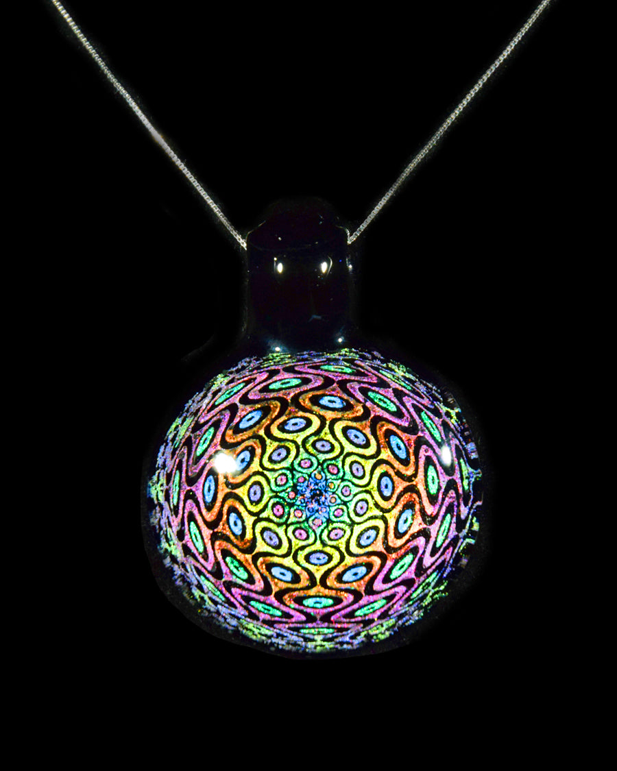 Psychedelic Dichro Pattern Pendant by Berzerker