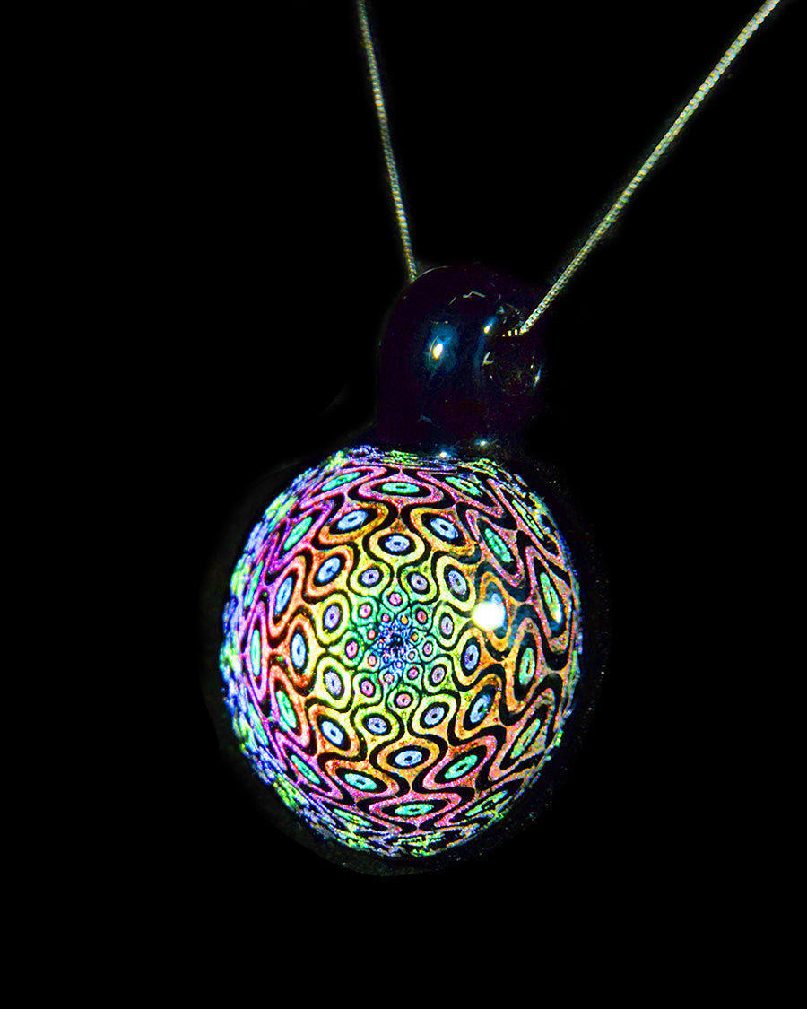 Psychedelic Dichro Pattern Pendant by Berzerker