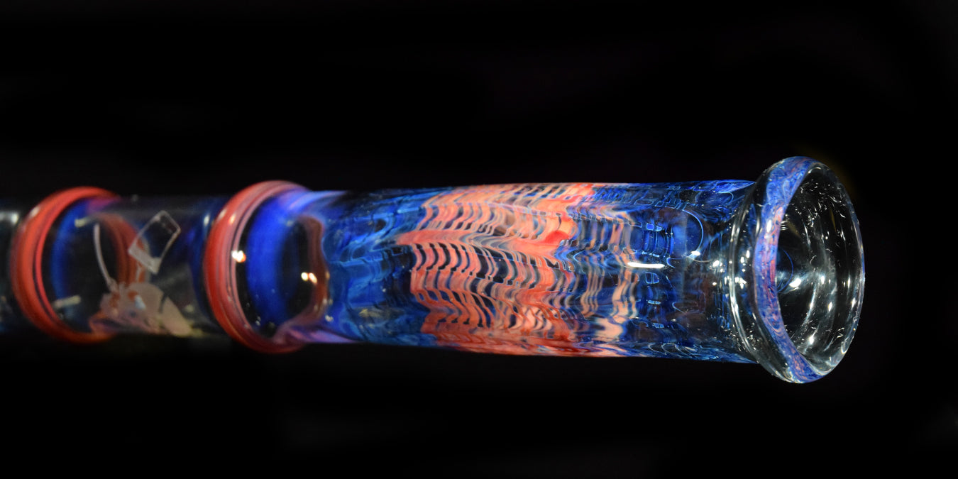 Wrap & Rake Bong with Beaker Bottom by Phil Sundling