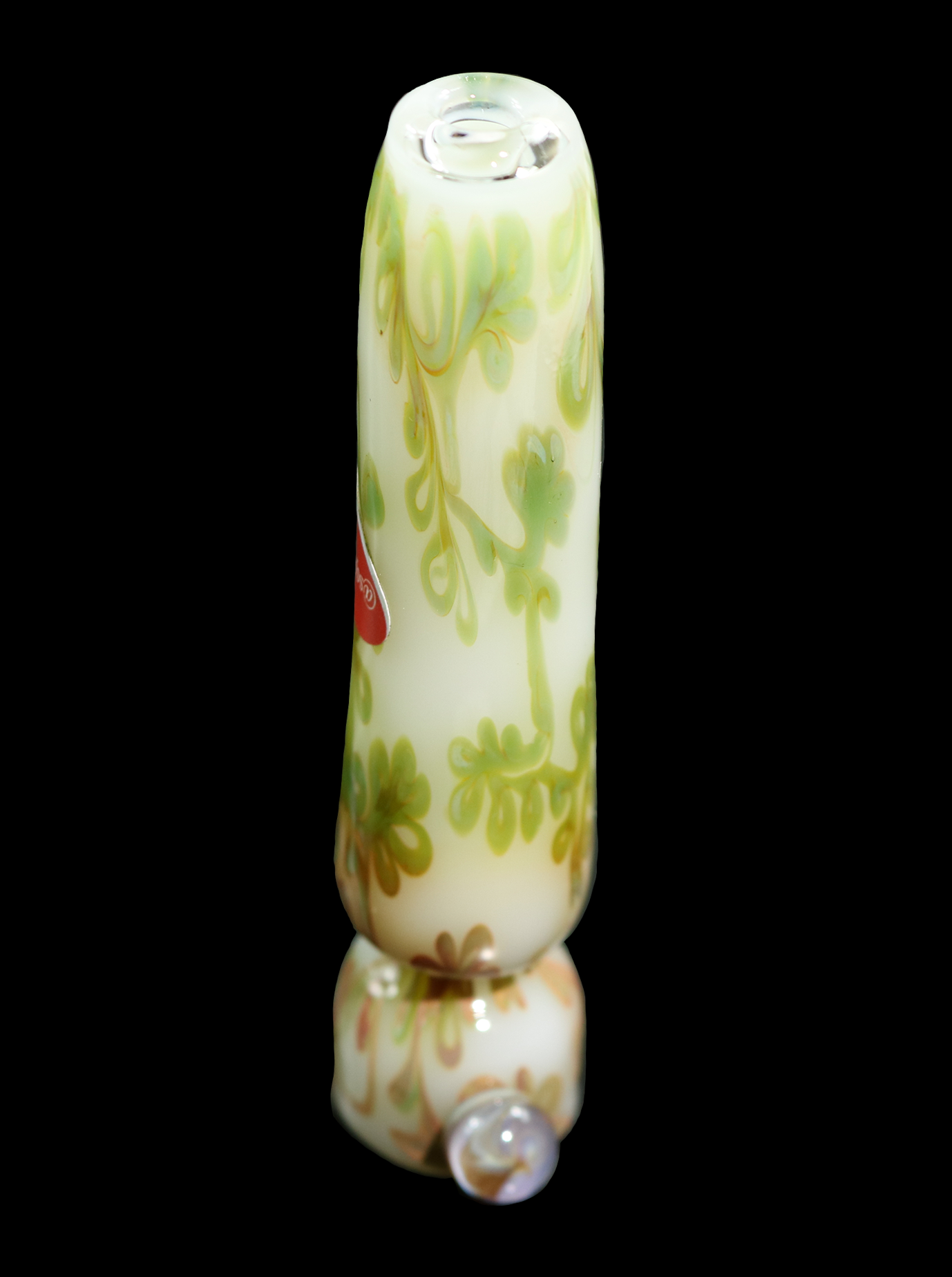One hitter Multicolor on White by Sqwash Glass