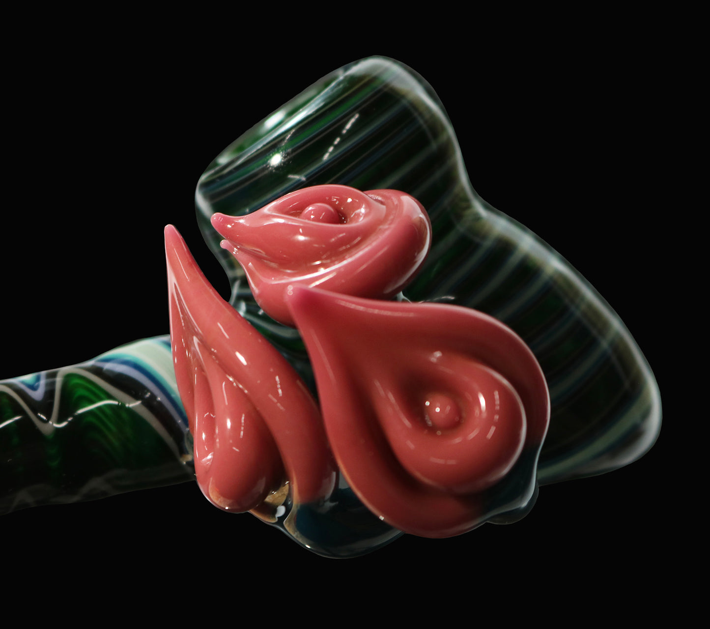 Hammer Pipe Collaboration by Phil Sundling, Glass by Mouse and Rajin_Tech