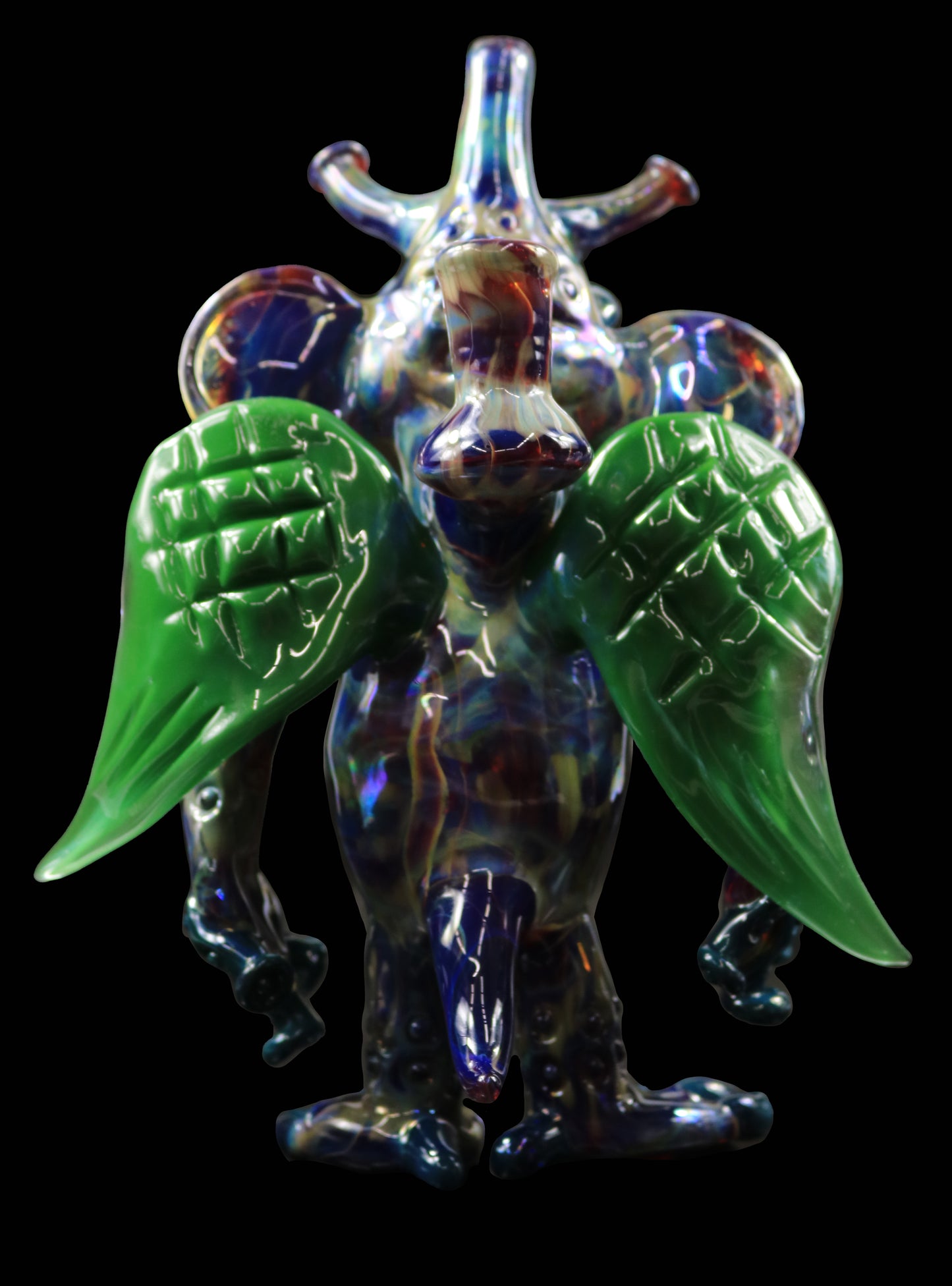 Gnat Dab Rig - Amber Purple and Forrest green by Phil Sundling