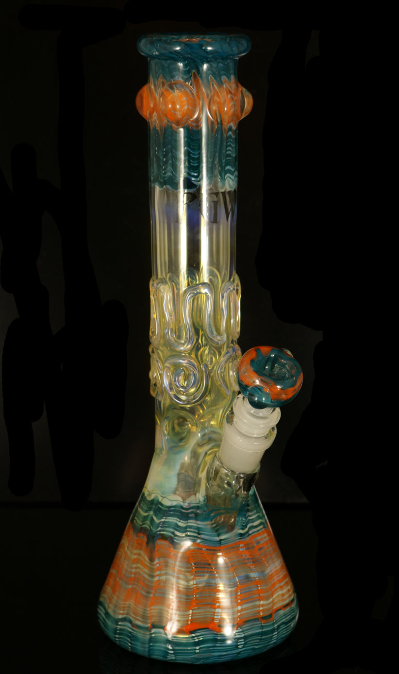 13" decorative flask bong