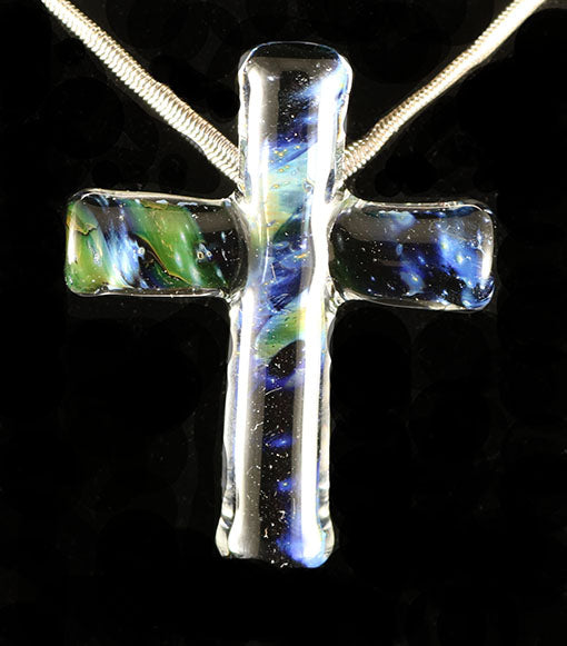 Fumed Cross Pendant