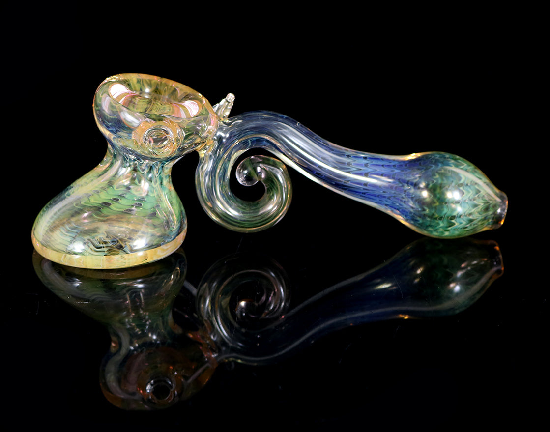 Fumed Hammer Pipe by Ck_glass