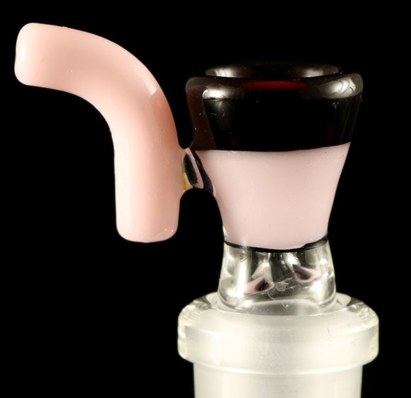 Bong Slide Hand Formed Pink/Red