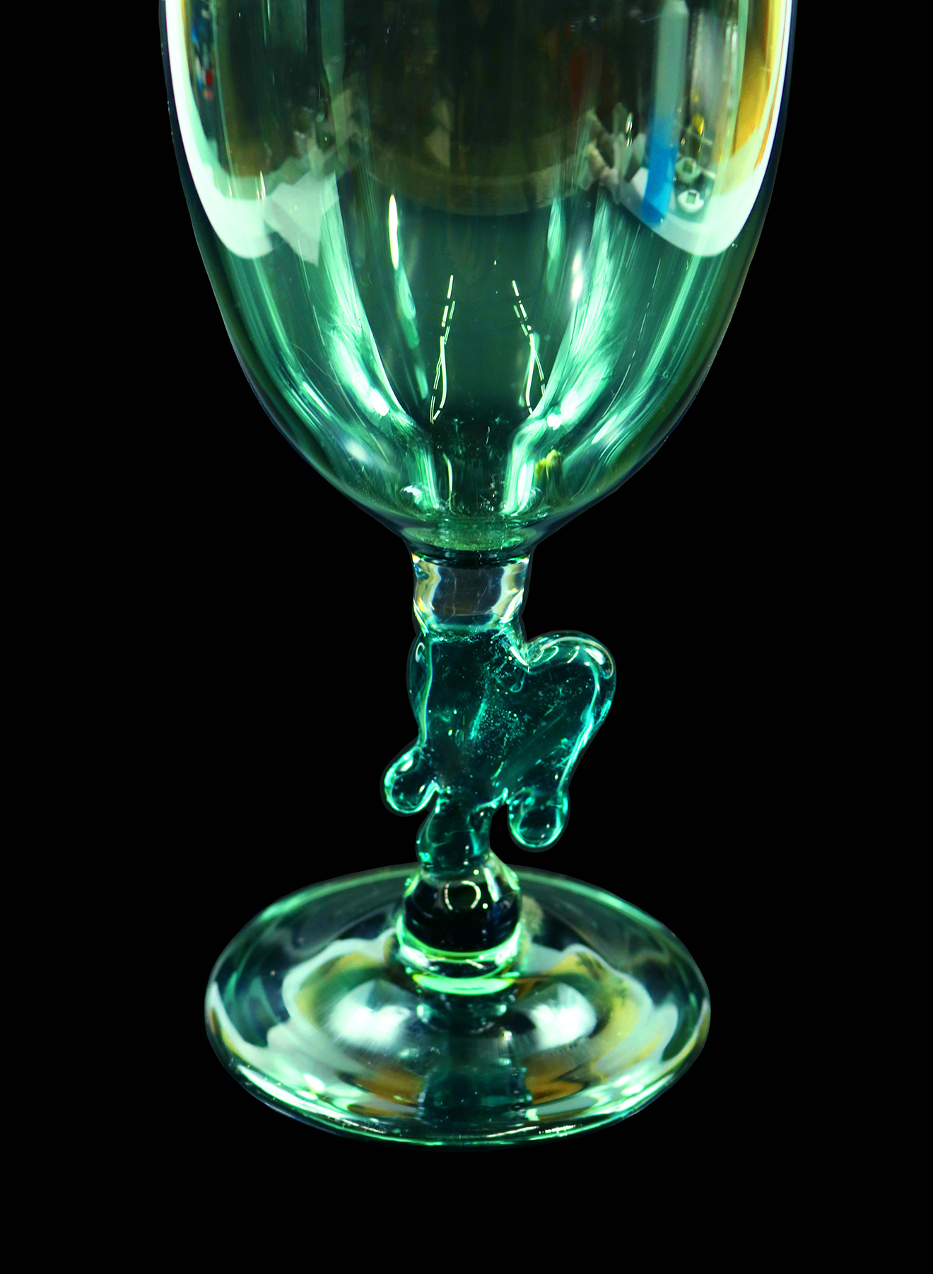 Drippy Heart CFL Vase by Phil Sundling