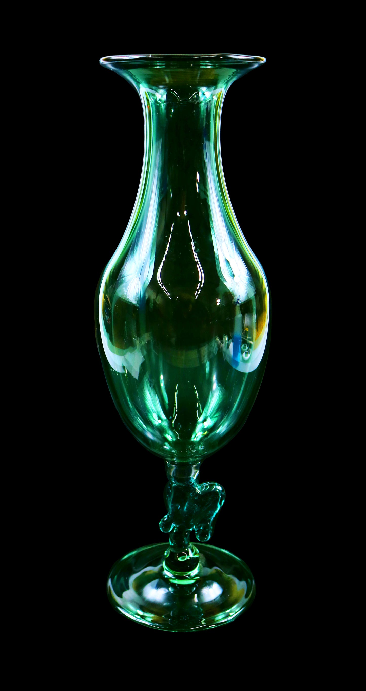 Drippy Heart CFL Vase by Phil Sundling