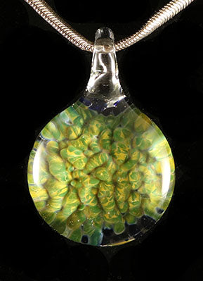 Green Exotic Frit Pendant