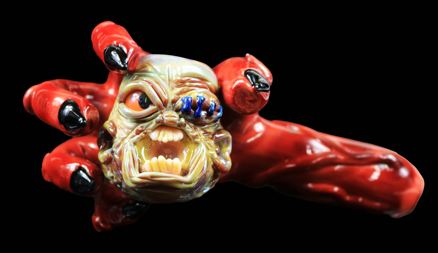 Devil's Right Hand With Angry Face Dry Pipe Collab with Phil Sundling & Animator Glass