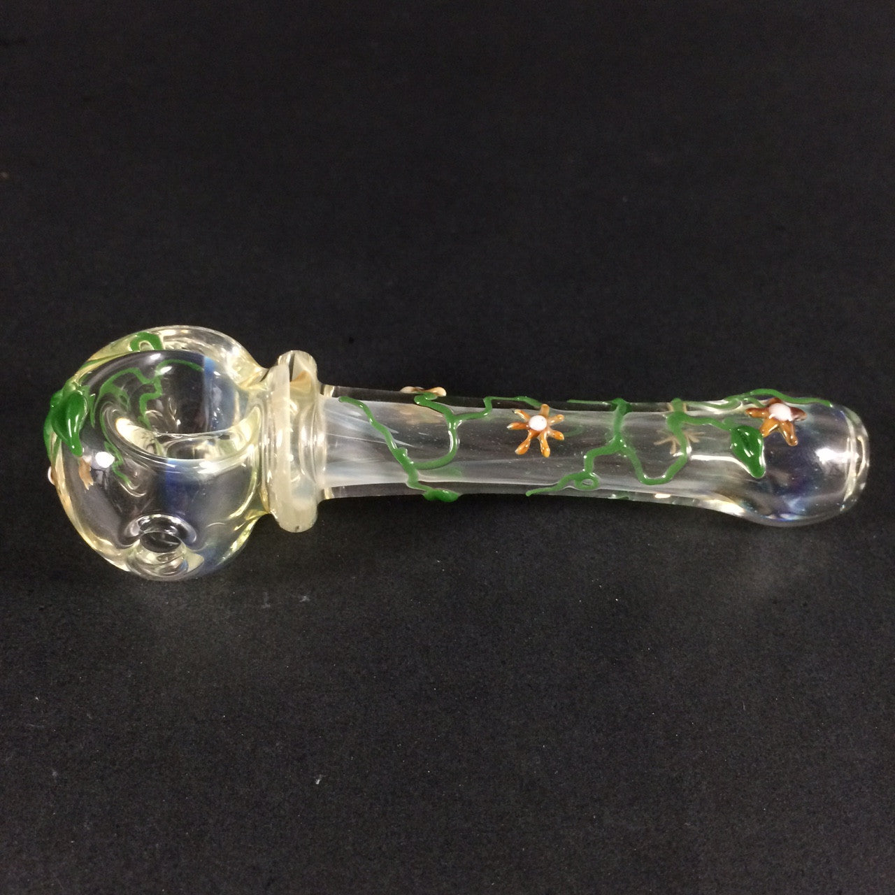 Flower Vine Spoon Pipe : Glass by Mouse