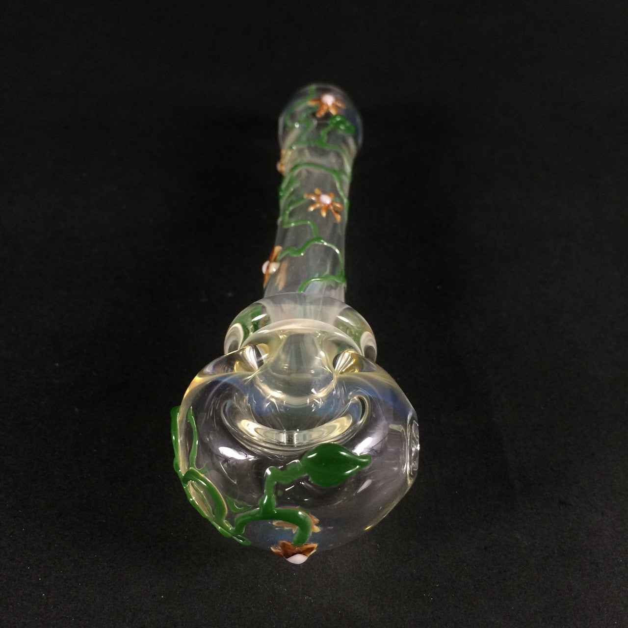 Flower Vine Spoon Pipe : Glass by Mouse