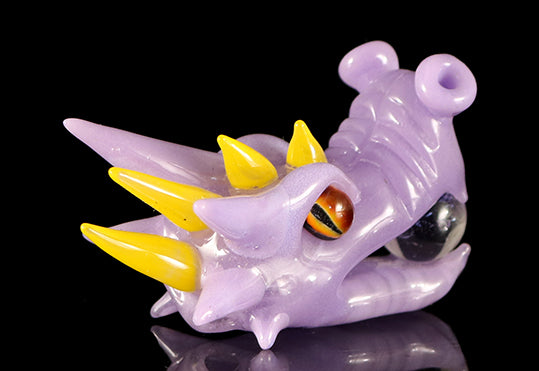 Purple Dagon Pendant by devient art