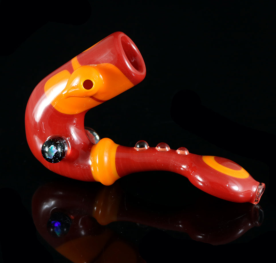 Sean Foley/STF Glass Sherlock: Red and Orange