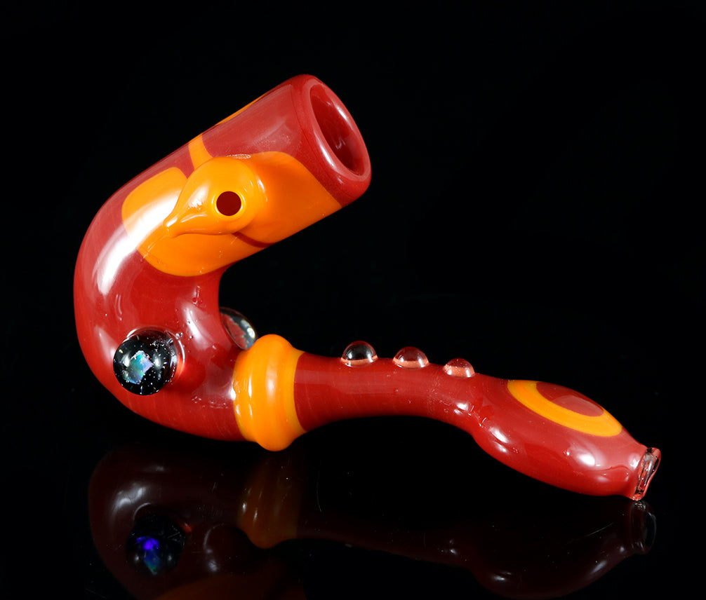 Sean Foley/STF Glass Sherlock: Red and Orange