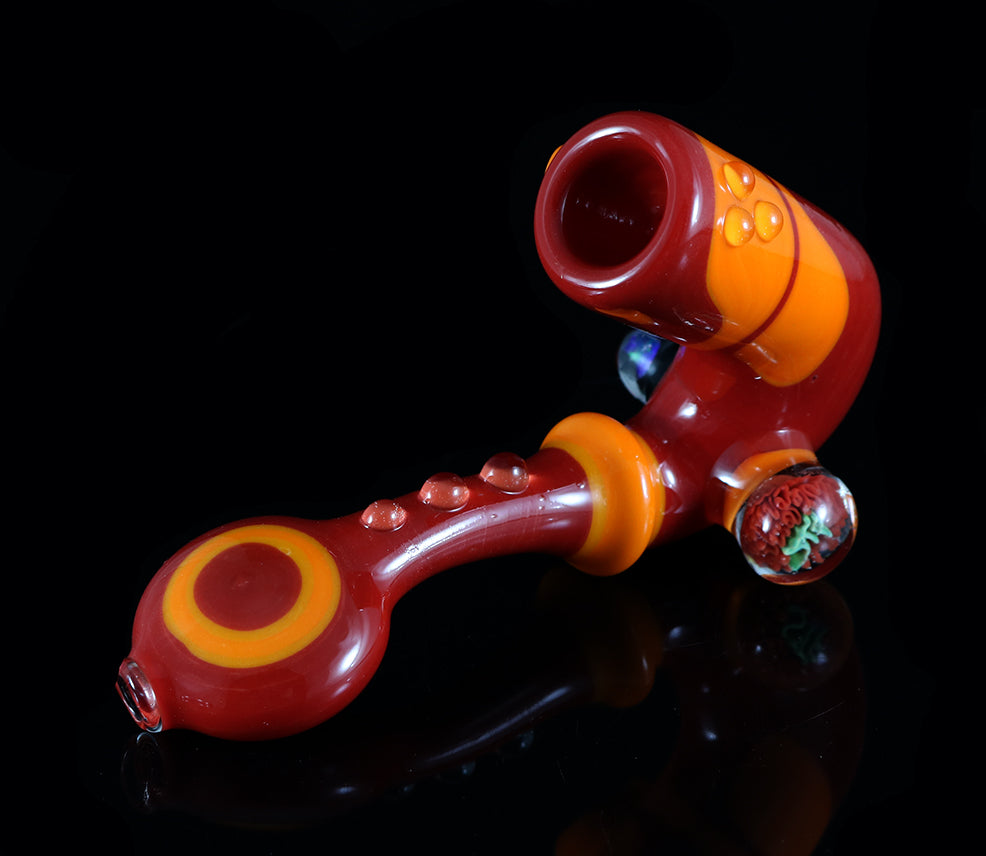 Sean Foley/STF Glass Sherlock: Red and Orange