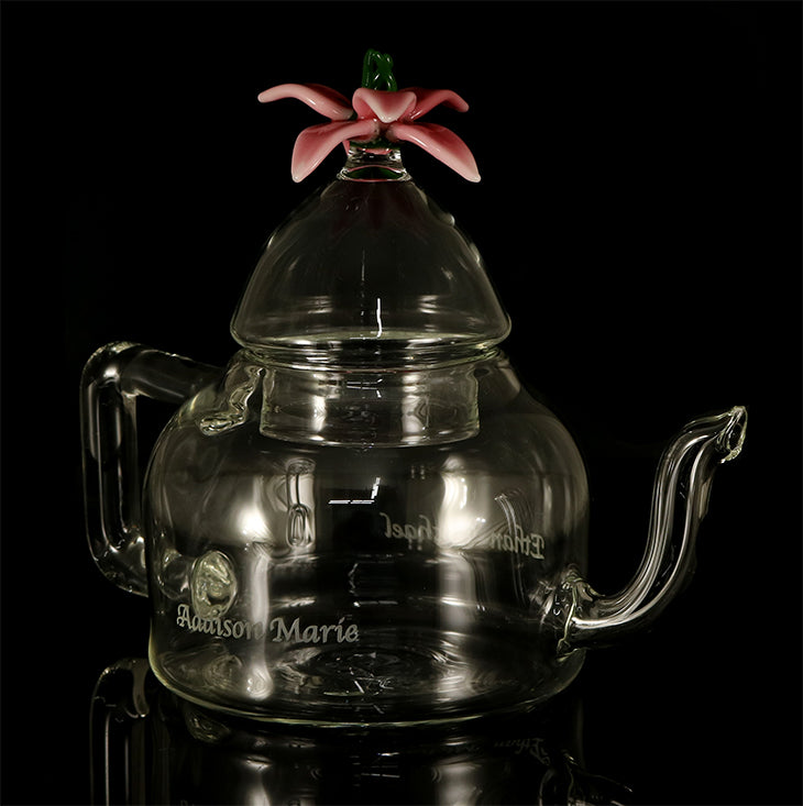 Custom Glass Tea pot