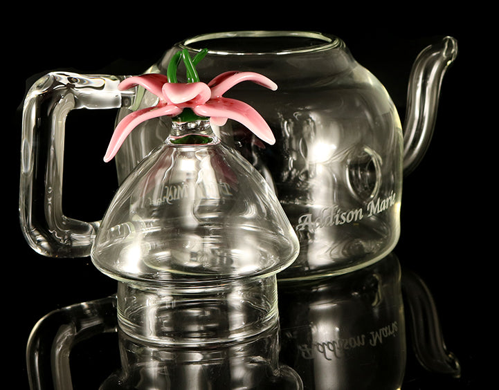 Custom Glass Tea pot