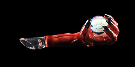 Devil's Right Hand With Fume marble Concentrate Dabber Collab with Phil Sundling & B-Money Glass