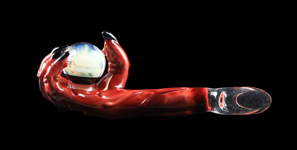 Devil's Right Hand With Fume marble Concentrate Dabber Collab with Phil Sundling & B-Money Glass