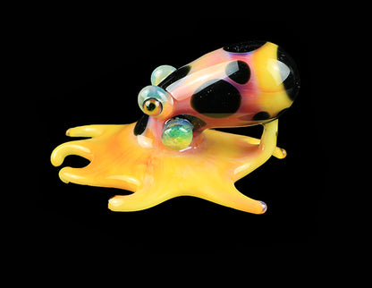 Yellow octopus pendant by, Burtoni