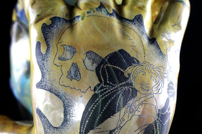 Alas, poor Yorick. Made by Phil Sundling and Glass Scribe