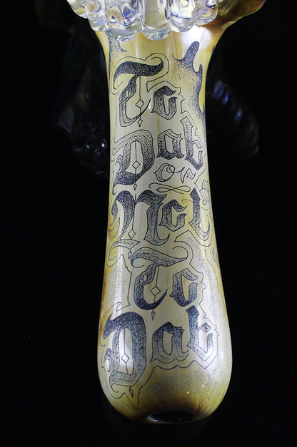 Alas, poor Yorick. Made by Phil Sundling and Glass Scribe