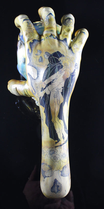 Alas, poor Yorick. Made by Phil Sundling and Glass Scribe