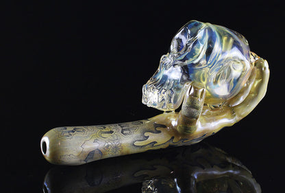 Alas, poor Yorick. Made by Phil Sundling and Glass Scribe