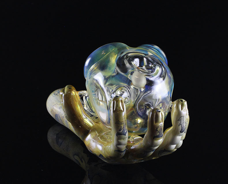 Alas, poor Yorick. Made by Phil Sundling and Glass Scribe