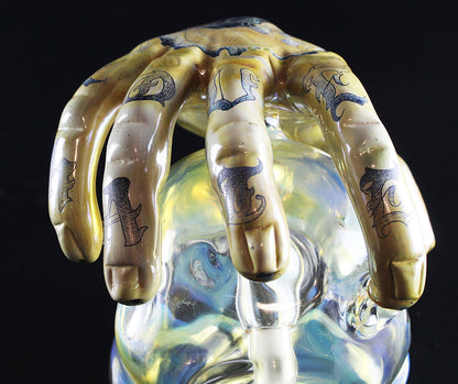 Alas, poor Yorick. Made by Phil Sundling and Glass Scribe