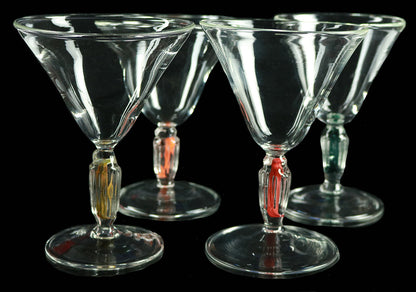 Color In Clear Martini Glass