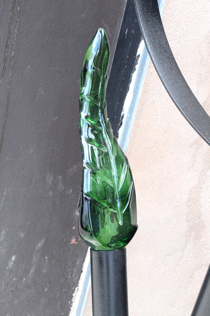 Geo-metric metal and borosilicate glass sculpture