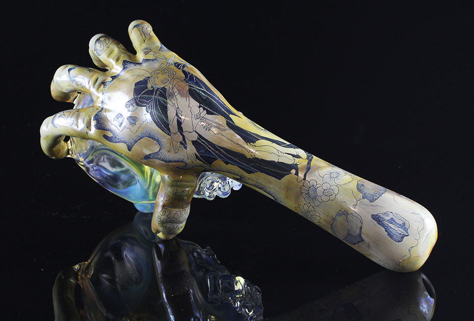 Alas, poor Yorick. Made by Phil Sundling and Glass Scribe