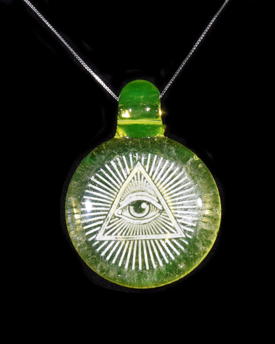 Glow Illuminati "Eye of Providence" Pendant by Berzerker