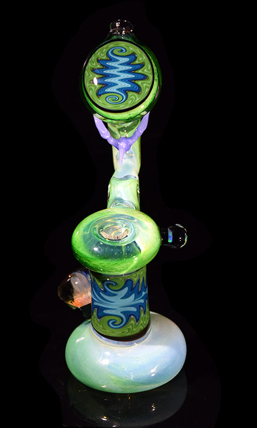 ESG: "Tie Dye Sky" Double Bubbler by @slynxxglass