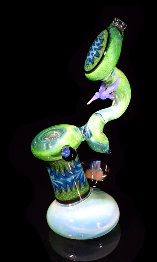 ESG: "Tie Dye Sky" Double Bubbler by @slynxxglass