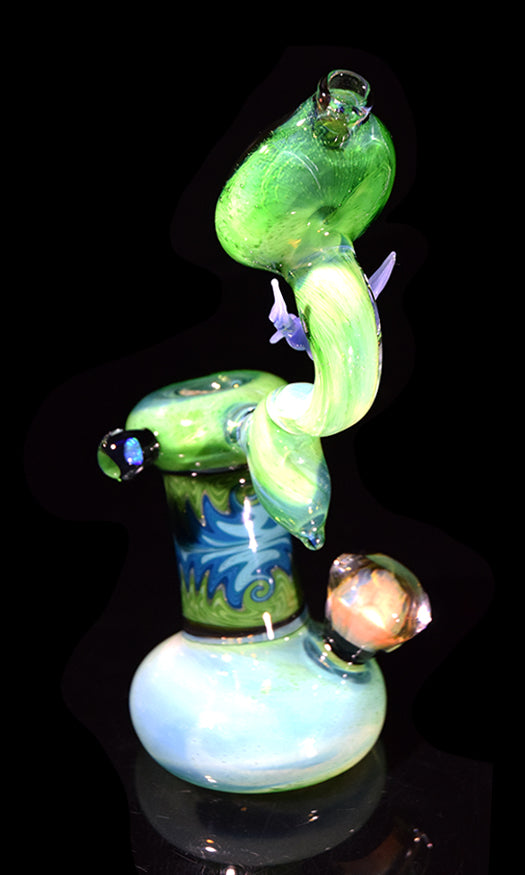 ESG: "Tie Dye Sky" Double Bubbler by @slynxxglass