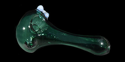 Bhaller Glass Dry Spoon Hand Pipes - Lake Green