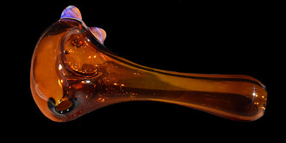Bhaller Glass Dry Spoon Hand Pipes - Amber
