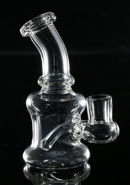 Dab Rig 14mm clear by, Glass by Mouse