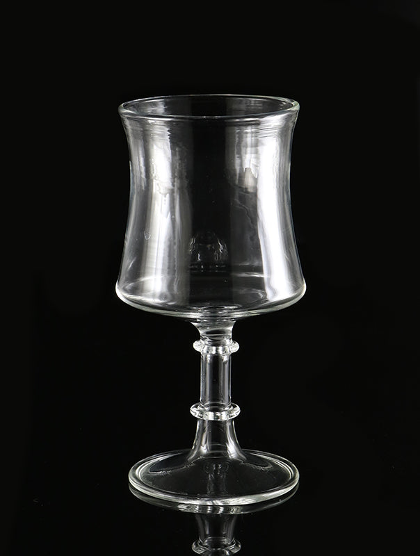 Hand blown wine glass