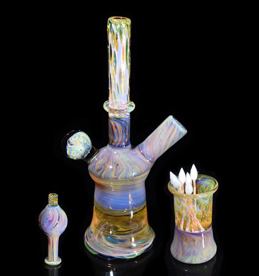 ESG: Rig, Cap & Jar Set by @ck_glass 