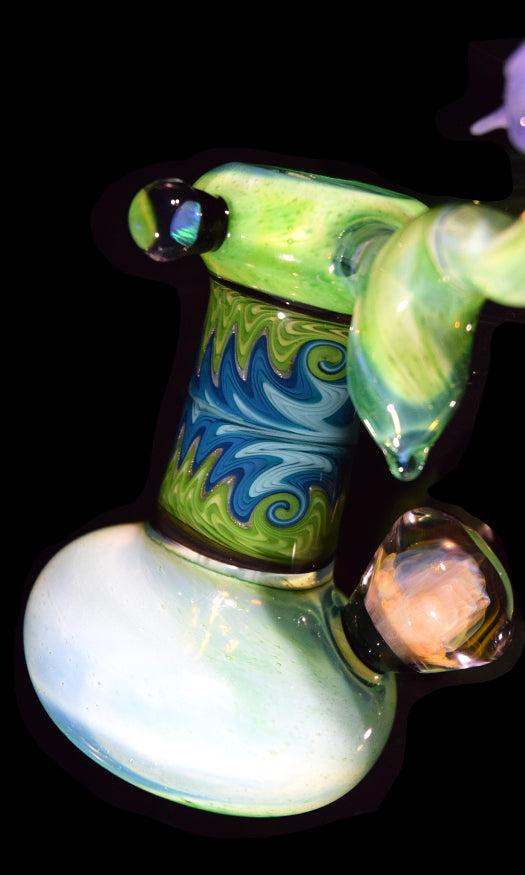 ESG: "Tie Dye Sky" Double Bubbler by @slynxxglass
